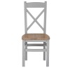 Piccadilly Grey Painted Furniture Cross Back Dining Chair