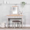 Piccadilly Grey Painted Furniture 3 Drawer Dressing Table