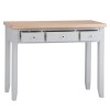 Piccadilly Grey Painted Furniture 3 Drawer Dressing Table