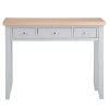 Piccadilly Grey Painted Furniture 3 Drawer Dressing Table