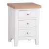 Piccadilly White Painted Furniture 3 Drawer Bedside Table