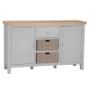 Piccadilly Grey Painted Furniture 2 Door Large Sideboard