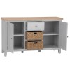 Piccadilly Grey Painted Furniture 2 Door Large Sideboard