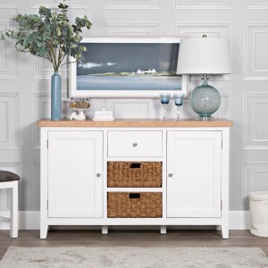 Piccadilly White Painted Furniture 2 Door Large Sideboard Piccadilly White Painted Furniture 2 Door Large Sideboard