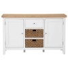 Piccadilly White Painted Furniture 2 Door Large Sideboard