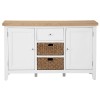 Piccadilly White Painted Furniture 2 Door Large Sideboard