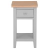 Piccadilly Grey Painted Furniture Lamp Table with Drawer