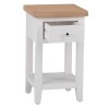 Piccadilly White Painted Furniture Lamp Table with Drawer