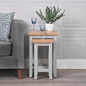 Piccadilly Grey Painted Furniture Nest of Tables Piccadilly Grey Painted Furniture Nest of Tables