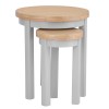 Piccadilly Grey Painted Furniture Round Nest of Tables
