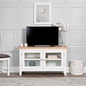Piccadilly White Painted Furniture Standard TV Unit