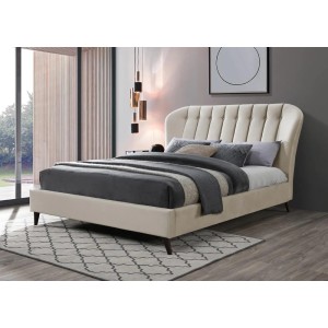 Birlea Furniture Elm Warm Stone Fabric Upholstered 4ft Small Double Bed