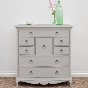 Willis & Gambier Etienne Soft Grey Painted 8 Drawer Bedroom Chest Willis & Gambier Etienne Soft Grey Painted 8 Drawer Bedroom Chest
