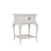 Willis & Gambier Etienne Soft Grey Painted Bedside Table with Drawer
