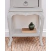 Willis & Gambier Etienne Soft Grey Painted Bedside Table with Drawer