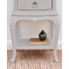 Willis & Gambier Etienne Soft Grey Painted Bedside Table with Drawer