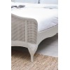 Willis & Gambier Etienne Soft Grey Painted 4ft6 Double Rattan Bed