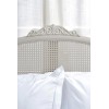 Willis & Gambier Etienne Soft Grey Painted 4ft6 Double Rattan Bed