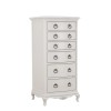 Willis & Gambier Etienne Soft Grey Painted 6 Drawer Bedroom Tallboy