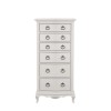 Willis & Gambier Etienne Soft Grey Painted 6 Drawer Bedroom Tallboy