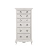 Willis & Gambier Etienne Soft Grey Painted 6 Drawer Bedroom Tallboy