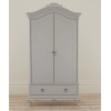 Willis & Gambier Etienne Soft Grey Painted 2 Door Double Wardrobe