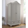 Willis & Gambier Etienne Soft Grey Painted 2 Door Double Wardrobe