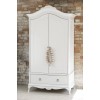 Willis & Gambier Etienne Soft Grey Painted 2 Door Double Wardrobe