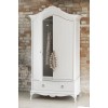 Willis & Gambier Etienne Soft Grey Painted 2 Door Double Wardrobe