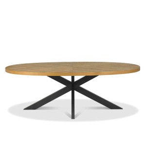 Bentley Designs Ellipse Rustic Oak 8 Seater Dining Table Bentley Designs Ellipse Rustic Oak 8 Seater Dining Table