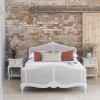 Willis & Gambier Etienne Soft Grey Painted 4ft6 Double Rattan Bed