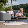 Maze Lounge Outdoor Fabric Ambition Flanelle 2 Seat Sofa Set