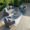 Maze Lounge Outdoor Fabric Ambition Flanelle 2 Seat Sofa Set