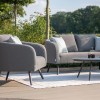 Maze Lounge Outdoor Fabric Ambition Flanelle 2 Seat Sofa Set