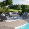 Maze Lounge Outdoor Fabric Ambition Flanelle 2 Seat Sofa Set