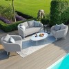 Maze Lounge Outdoor Fabric Ambition Lead Chine 2 Seat Sofa Set