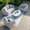 Maze Lounge Outdoor Fabric Ambition Lead Chine 2 Seat Sofa Set