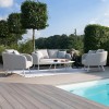 Maze Lounge Outdoor Fabric Ambition Lead Chine 2 Seat Sofa Set