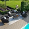 Maze Lounge Outdoor Fabric Ambition Charcoal 2 Seat Sofa Set