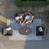 Maze Lounge Outdoor Fabric Ambition Charcoal 2 Seat Sofa Set