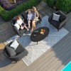 Maze Lounge Outdoor Fabric Ambition Charcoal 2 Seat Sofa Set