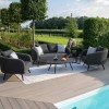 Maze Lounge Outdoor Fabric Ambition Charcoal 2 Seat Sofa Set