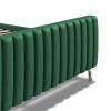 Wimbledon Green Velvet Fabric Classic 4ft6 Double Bed