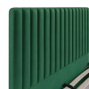 Wimbledon Green Velvet Fabric Classic 4ft6 Double Bed