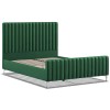 Wimbledon Green Velvet Fabric Classic 5ft King Size Bed