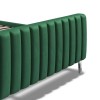 Wimbledon Green Velvet Fabric Classic 5ft King Size Bed