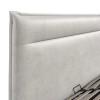 Kensington Silver Velvet Fabric Ottoman 4ft6 Double Bed