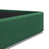 Wimbledon Green Velvet Fabric Ottoman 5ft King Size Bed