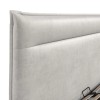 Kensington Silver Velvet Fabric Ottoman 5ft King Size Bed