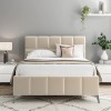Soho Beige Linen Fabric Classic 4ft6 Double Bed
